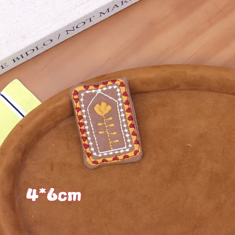 布アート日本と韓国の文学森ガールスタイルの小さな花布ブローチかわいい多用途絶妙な刺繍キャンバスバッグ衣類アクセサリー|undefined