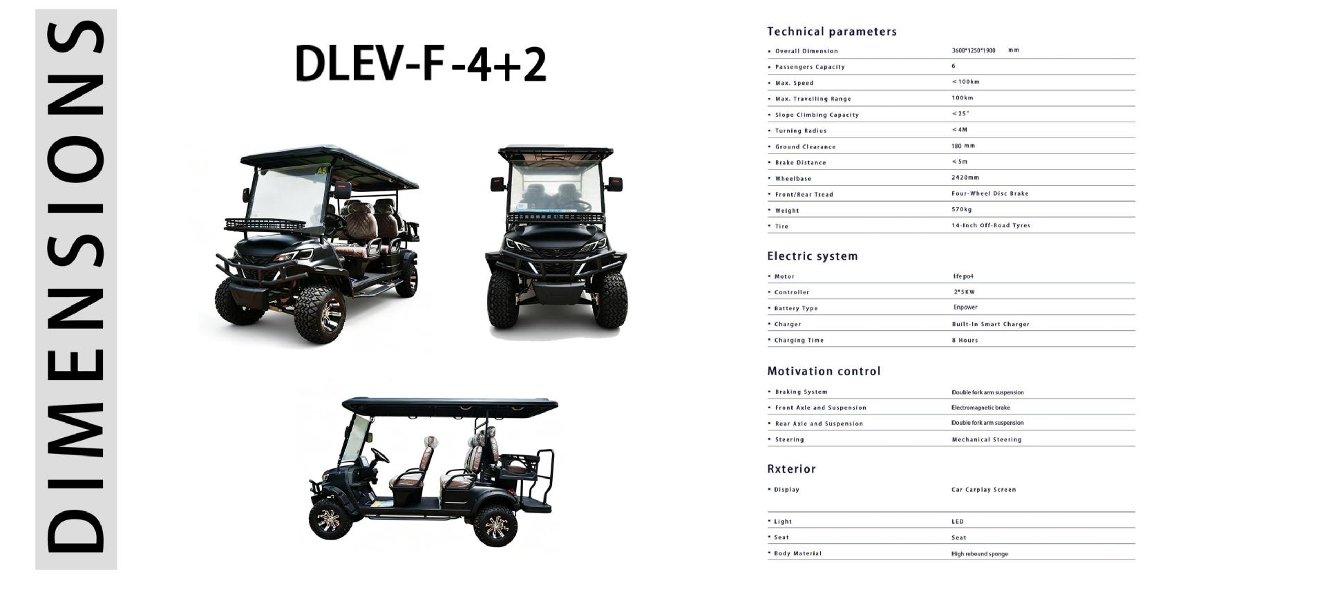 Four-Wheel Drive Electric Golf Cart, 2-Seater, 4-Seater, 6-Seater, Export Quality with 5-Year Warranty, High Horsepower, Long Range for Home Use