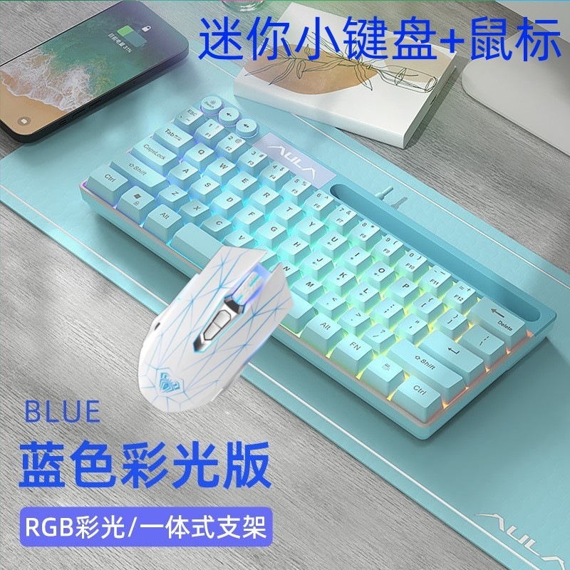 AuraタランチュラF3061ミニ機械手触りキーボード61キー有線RGBデスクトップノートタブレット携帯|undefined