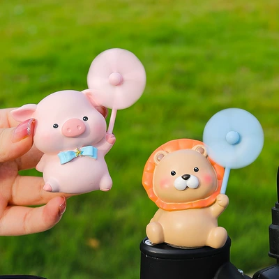 doll spinning windmill decorations — Car ornaments