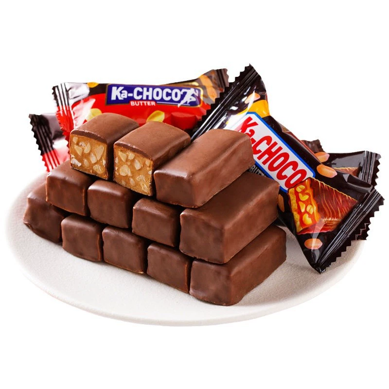 peanut sandwich chocolate box brick brick shelf small long bari net red New Year cream snack candy gift package 1 catties