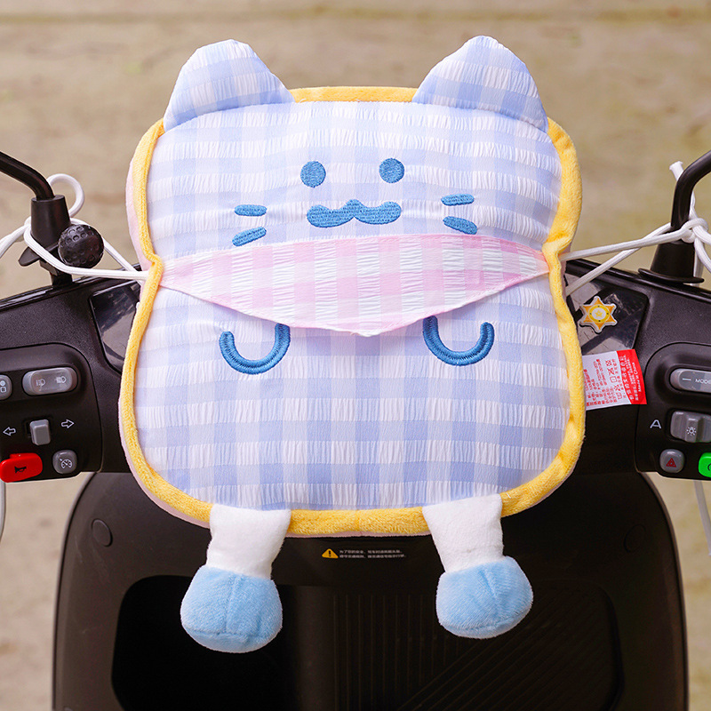 Electric Vehicle Children's Front-Mounted Anti-Collision Pad, Cartoon Cute Thickened Head Protection Pad, Universal Cat-Shaped Anti-Collision Pad