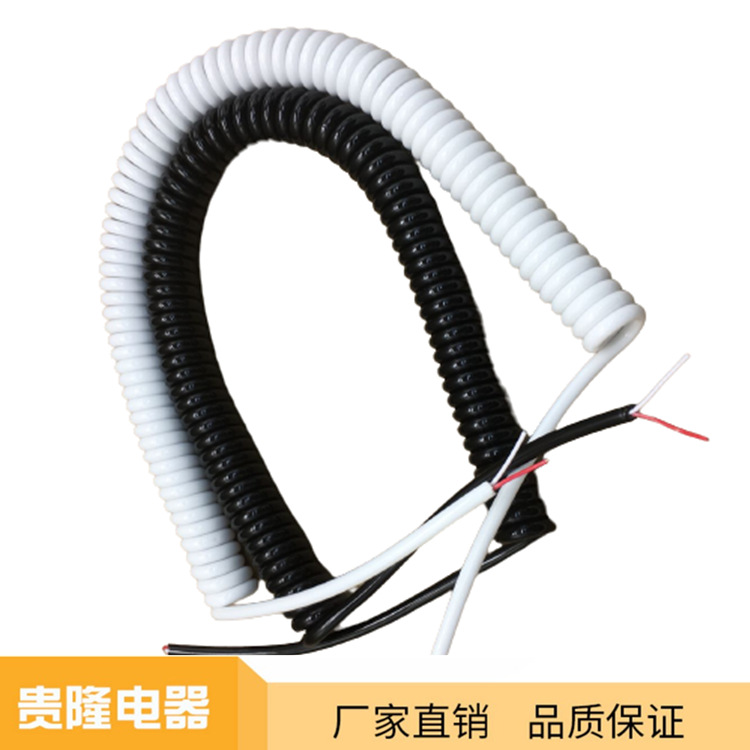 厂家批发多芯 2芯3芯4芯5芯6芯7芯8芯9芯纯铜内芯弹簧线PU电源线