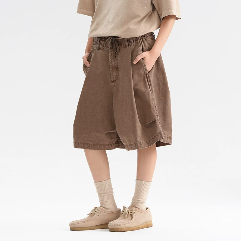 Summer retro trousers for leisure for men and women, shorts, American style, loose fit
