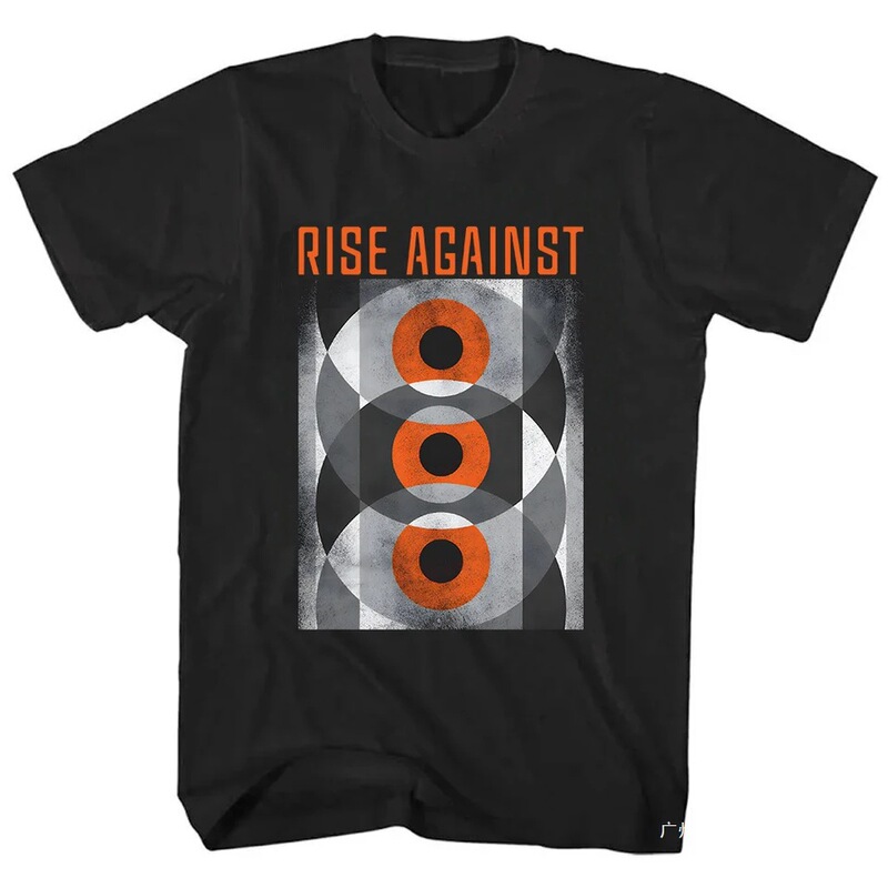 Marble Eye T-Shirt Rising Against Bouncing Laser T-Shirt Summer Unisex Streetwear Hip Hop Loose Fit Summer Men's