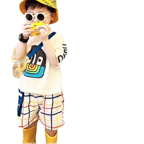 Children's summer short-sleeved 2024 summer fashion brand children's clothing Japanese Korean version boys and girls t-shirt baby summer tops