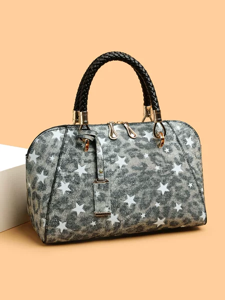 Retro Leopard Print Handbag Versatile Cross-Border Trendy Shoulder Crossbody Bag with a Stylish Texture, Princess Diana Bag, Boston Bag
