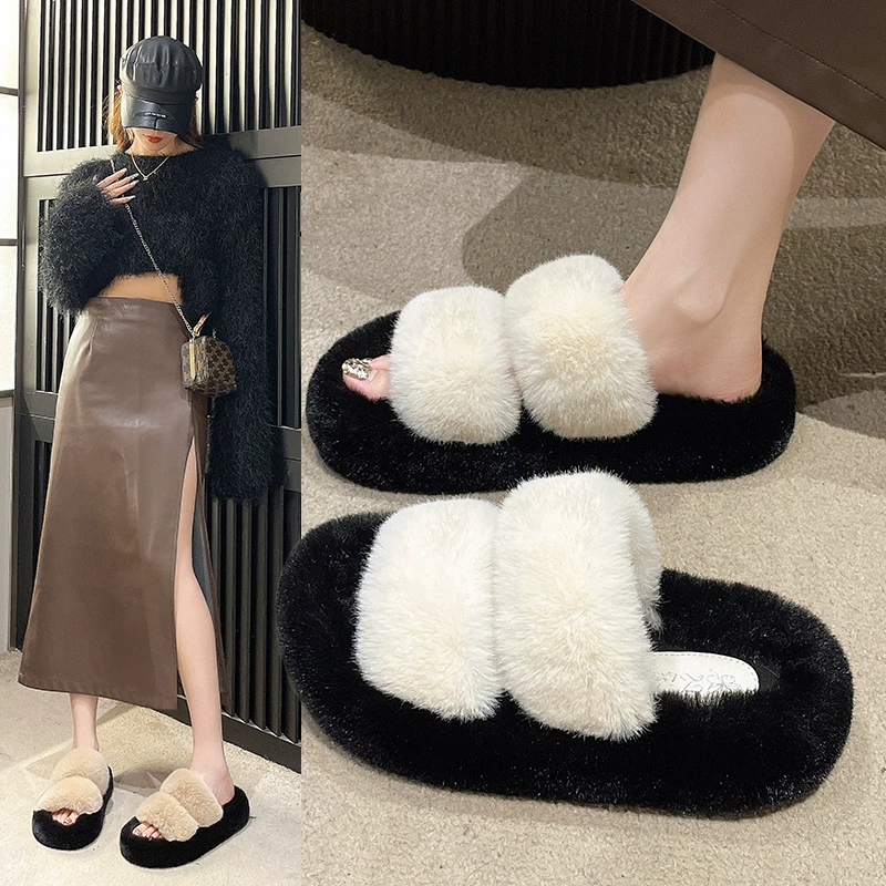 (Cross-border trading), comfortable soft slippers, plus size, 2023 collection, double strap