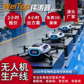浙江工业载重无人机生产线 复合翼无人机总装线 整厂规划15天交付
