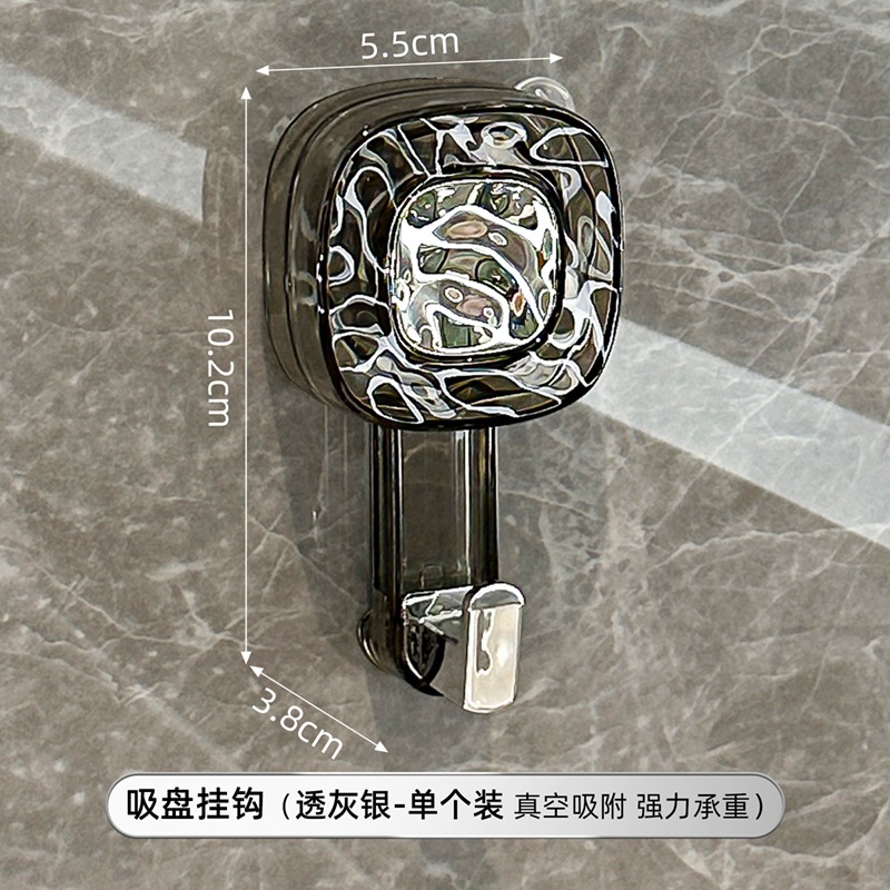Gancho de ventosa giratoria fuerte vacío sin perforación fuerte gancho adhesivo de carga puerta de cocina detrás de la pared del baño