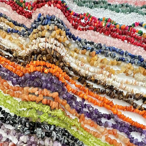 Manufacturer of natural stone with holes, gravel beads, irregular loose beads, semi-finished products, handmade gravel necklace accessories