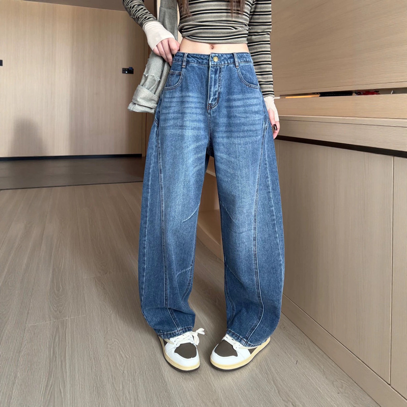 Paper Bag Home Autumn New Loose Fit High-Waisted Wide-Leg Pants Deconstructed Slimming Hot Girl Casual Pants K2682 Paper Bag Home Autumn New Loose Fit High-Waisted Wide-Leg Pants Deconstructed Slimming Hot Girl Casual Pants K2682