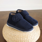 秋冬中老年人居家用防滑棉拖鞋男女包跟加绒保暖厚底柔软妈妈棉拖