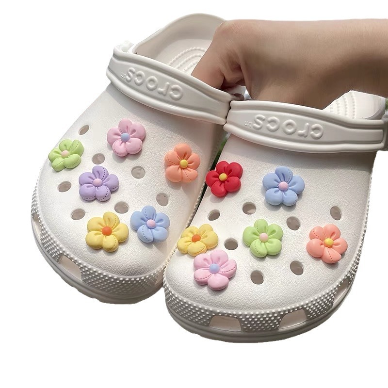 Accesorios de resina DiDi de macarón transfronterizo botón de calzado Carloshe agujero botón de flor accesorios personales botón decorativo