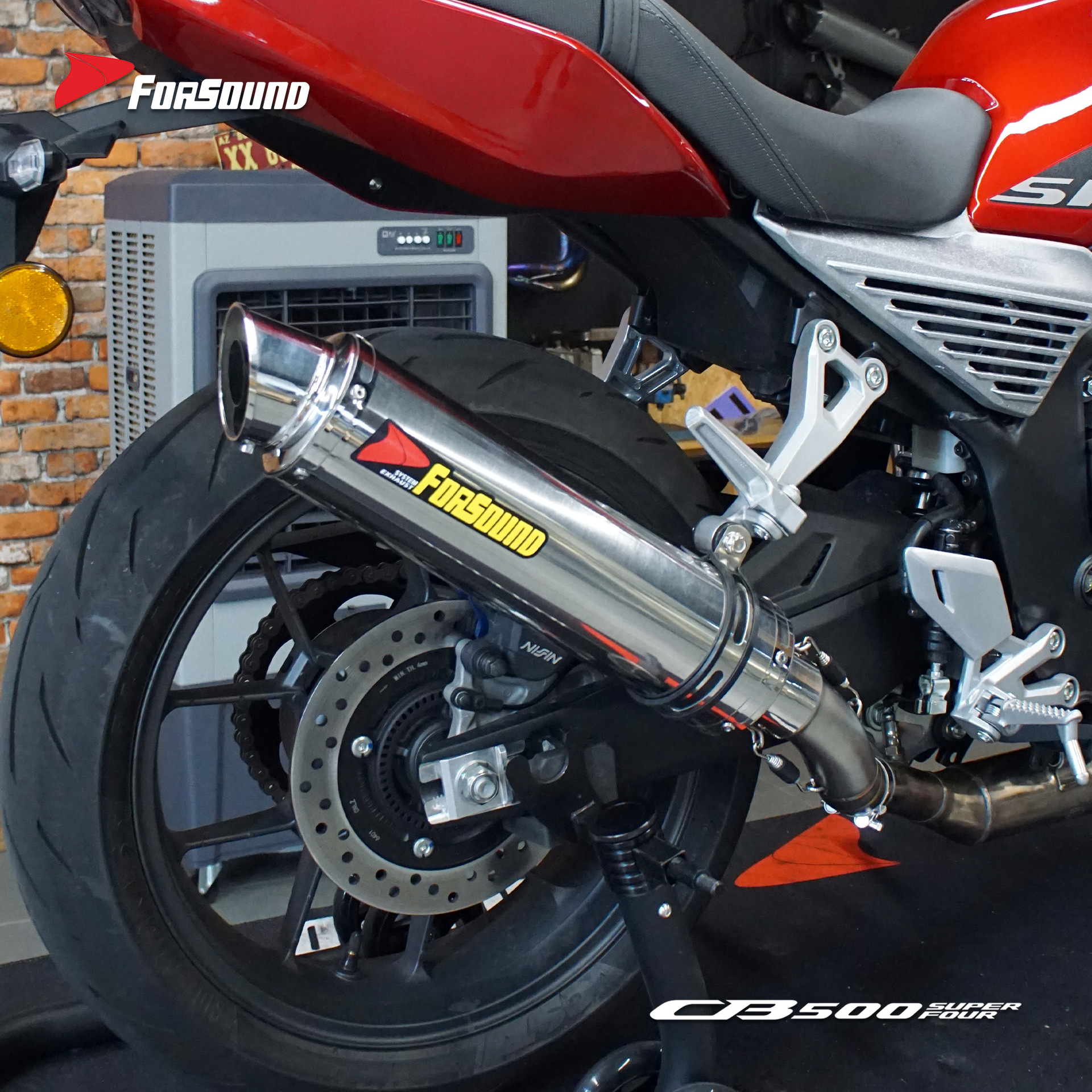 Suitable for HONDA CB500SF modified mid-tail section stainless steel motorcycle exhaust pipe