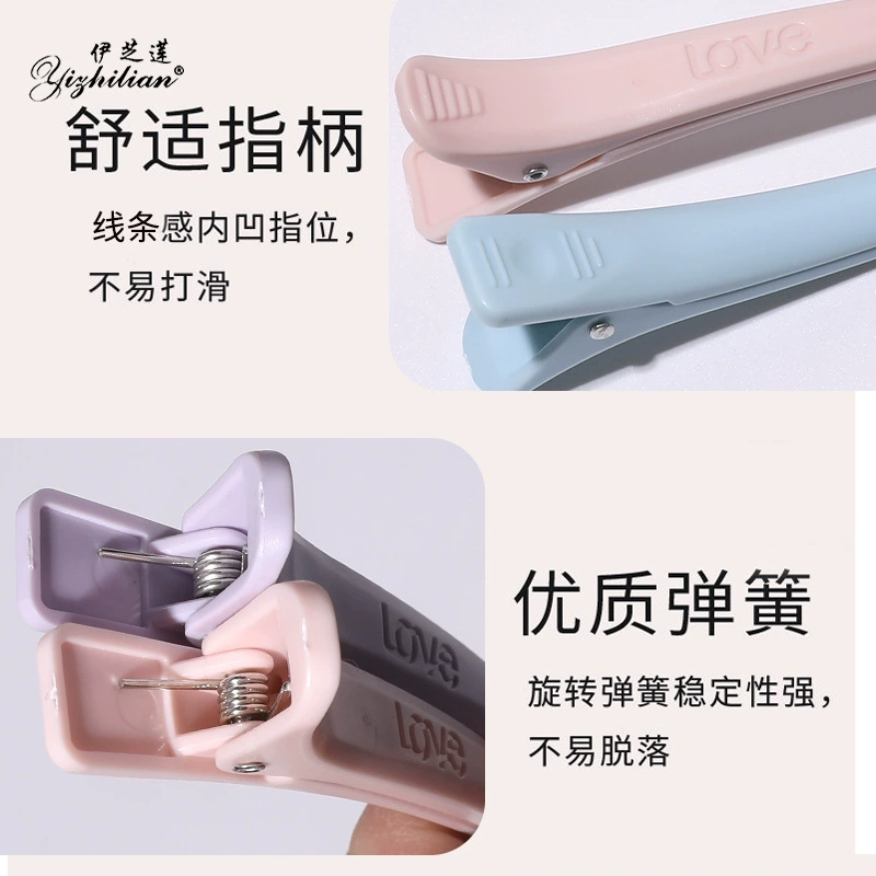 Заколка для волос с длинной улитке (Long Duckbill Hair Clips), 11.7 см, секционные заколки для салона, фуксия/пурпурный/синий