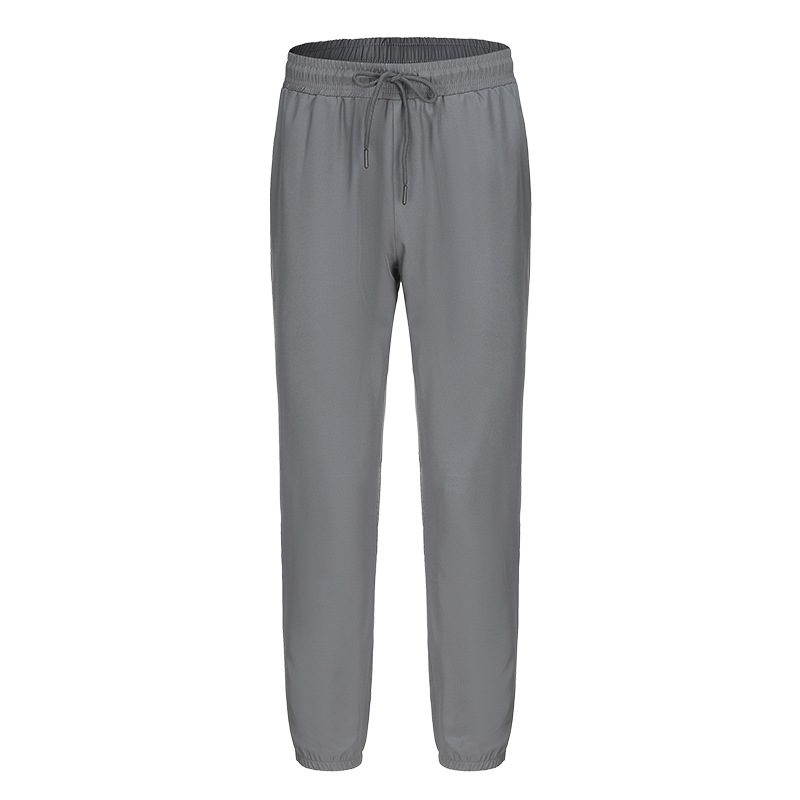 Pantalones deportivos de secado rápido para hombres pantalones casuales de primavera y otoño fitness deportes pista y campo de entrenamiento elástico alto pantalones atados al tobillo