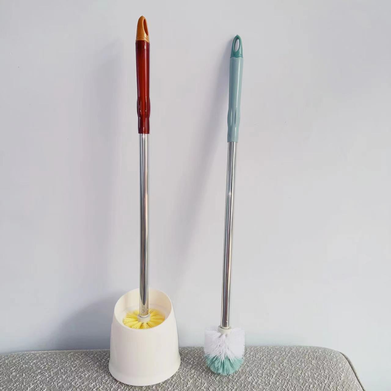 Juego de Escobilla de Baño de Acero Inoxidable con Base Universal para Limpieza de Baño image 8