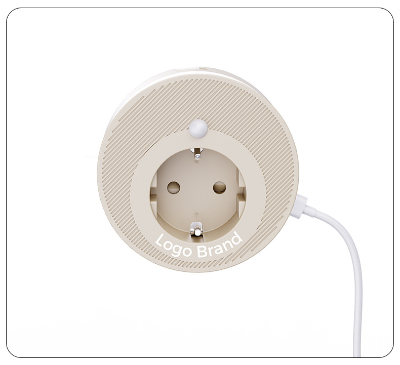 Ningbo Soma Elektrik Avrupa standart priz LED sensörlü ışık, yüksek estetik yatak odası atmosferi, USB kompakt çok fonksiyonlu kablosuz