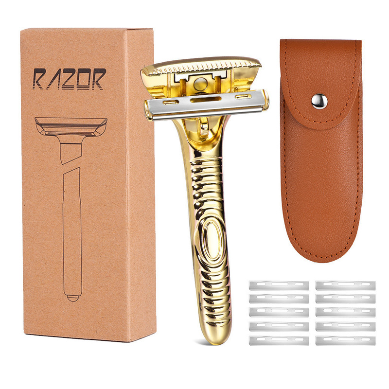 Amazon's Best-Selling Manufacturer Directly Supplies New Men's Old-Fashioned Razor Zinc Alloy Razor Manual Razor