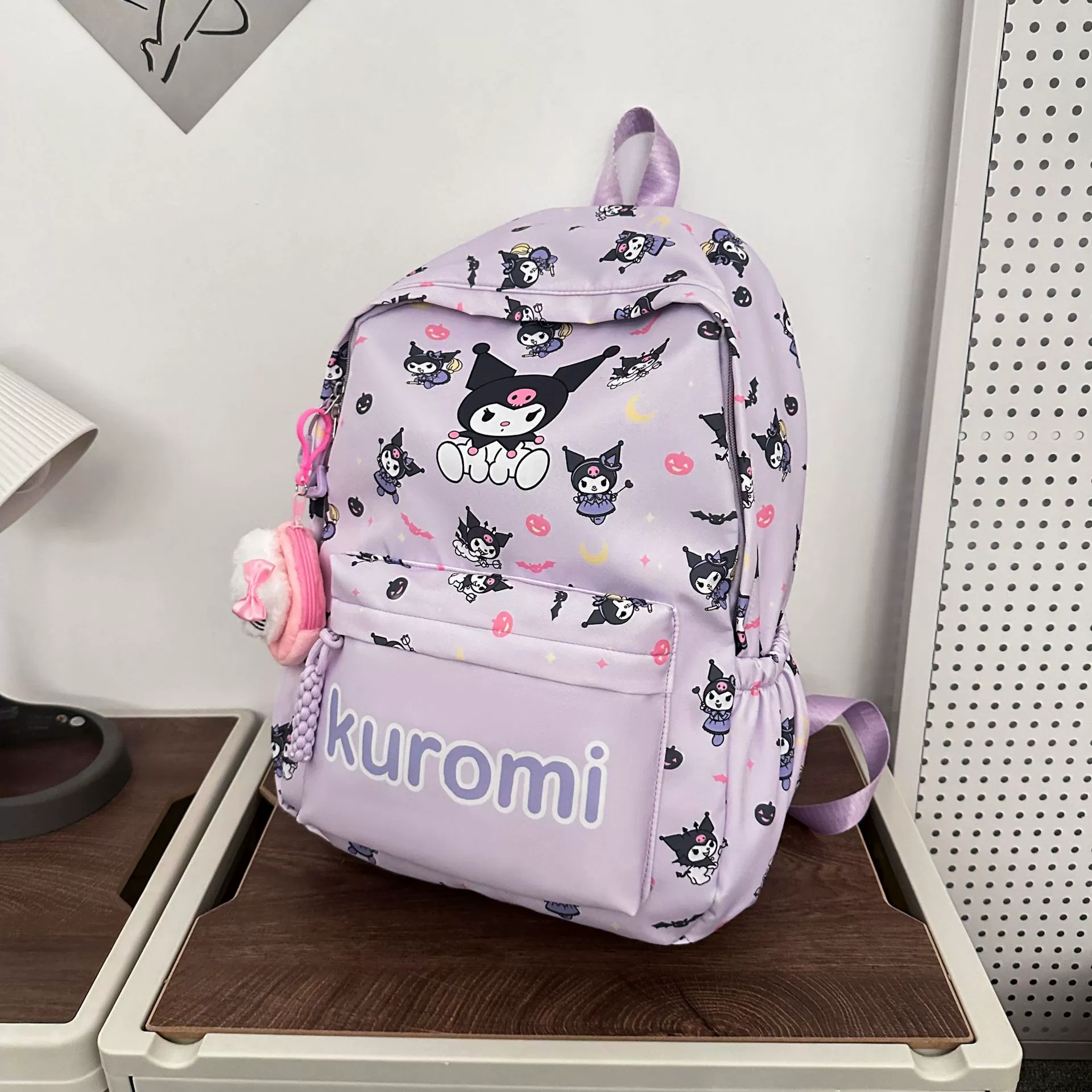 Рюкзак (Sanrio) мультяшный объёмный школьный рюкзак для подростков и школьников, с аксессуаром (опц.)