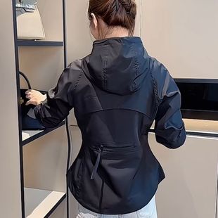 Jacket Women's 2024 Autumn New Fashion Waist Slimming Hooded Casual Jacket Short Easiest for Match Top