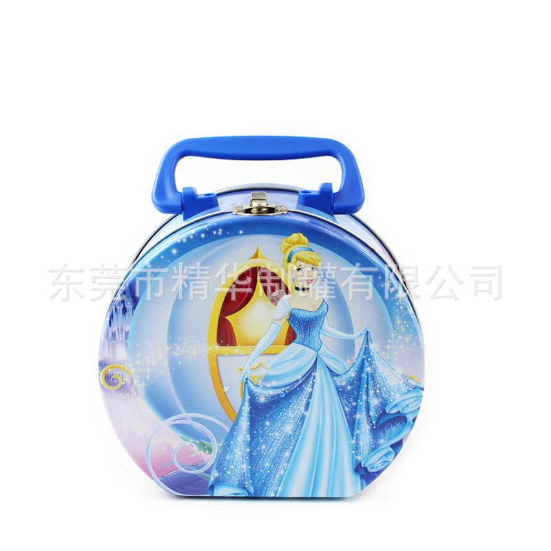 D字形手挽礼品铁罐  收纳包装铁罐  手提铁罐铁盒