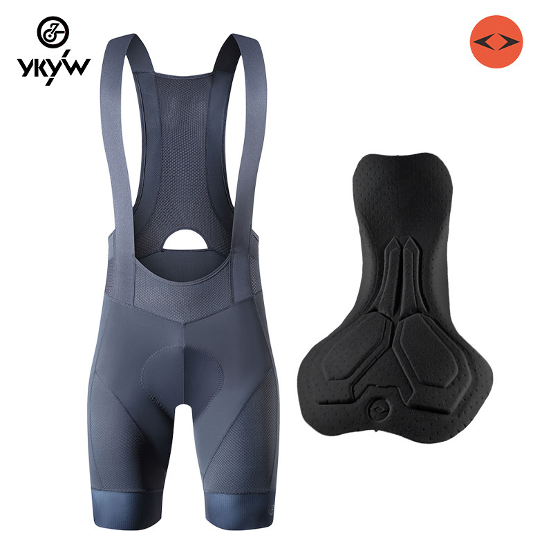 YKYW Summer Hot Hollow Strap Breathable Men's Cycling Shorts Double Arrow Cycling Cushion Bicycle Shorts