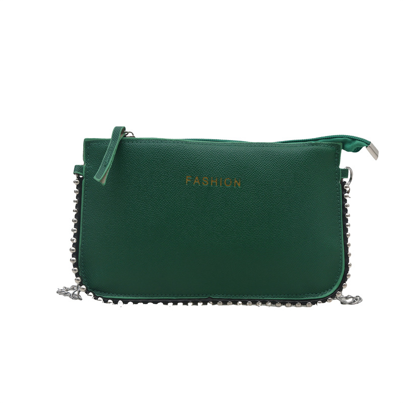 Casual coreano simple mochila personalidad bolso pequeño para mujeres 2025 primavera nueva moda perlas simple bolso de hombro