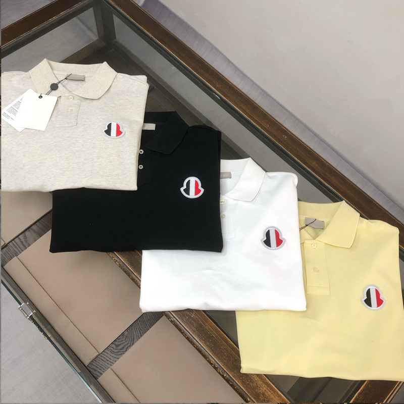 Mengkoumiao 25 New Summer Men's Short-Sleeved Polo Shirt Men's Pure Cotton Embroidered Lapel Men's T-Shirt Casual