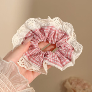 1#라인스톤 체크무늬 대장링 핑크-13cm