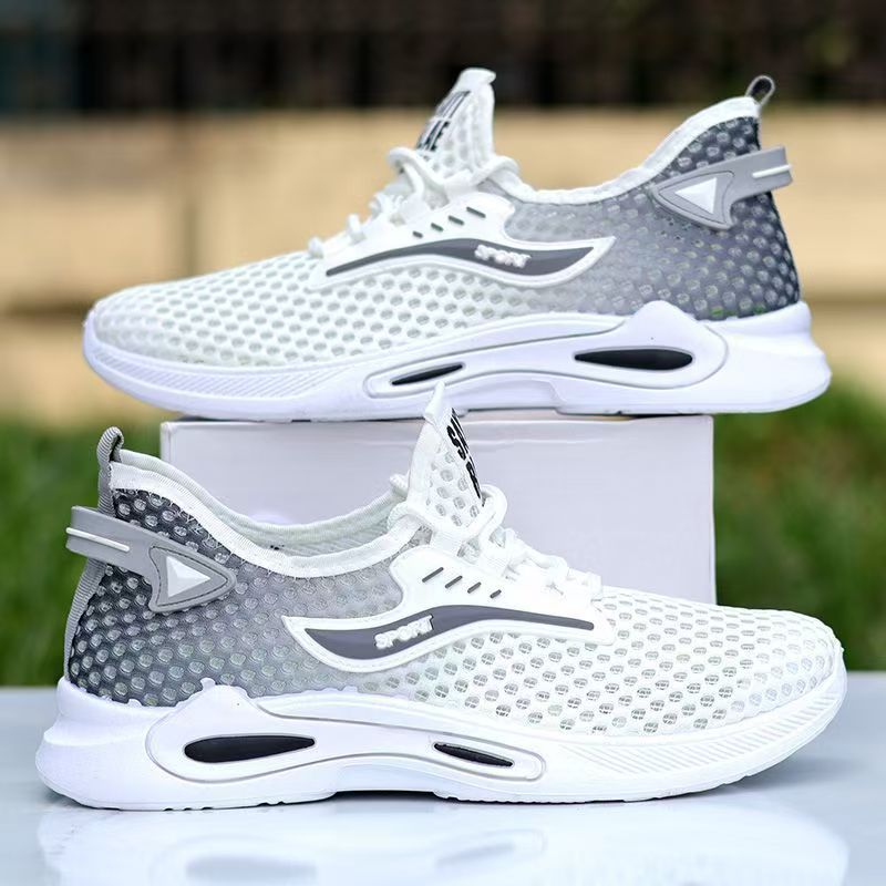 2025 Summer New Sneakers Soft Sole Wear-resistant Mesh Breathable Casual Versatile Fashion Men's Shoes_voghion.com