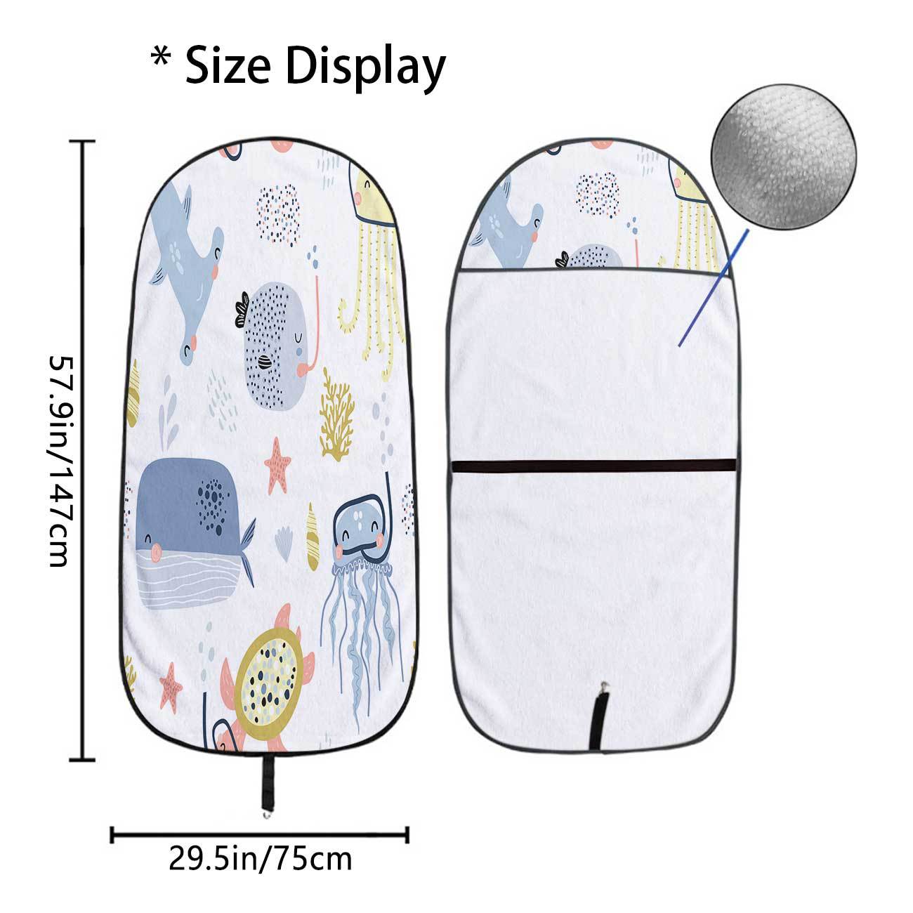 Marine seat towel cover front seat protector suitable for gym and exercise, universal for all seasons and car use