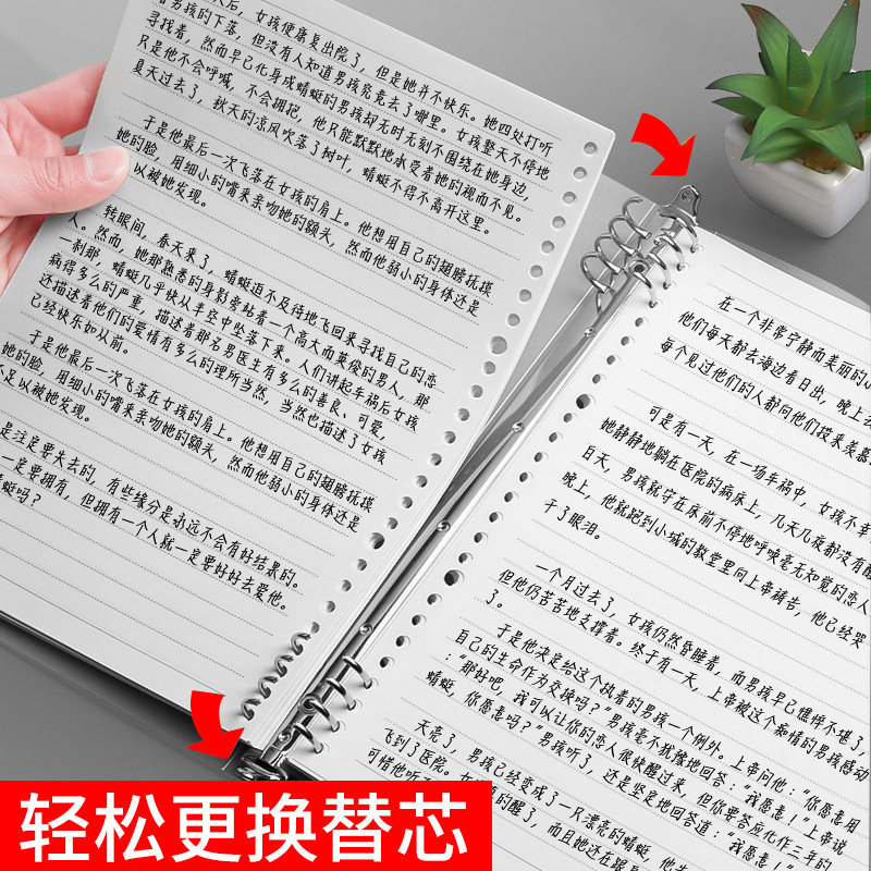 B5 cuaderno de hojas sueltas al por mayor estudiante de hoja suelta cuaderno de hojas sueltas núcleo interno bobina portátil fábrica en stock al por mayor