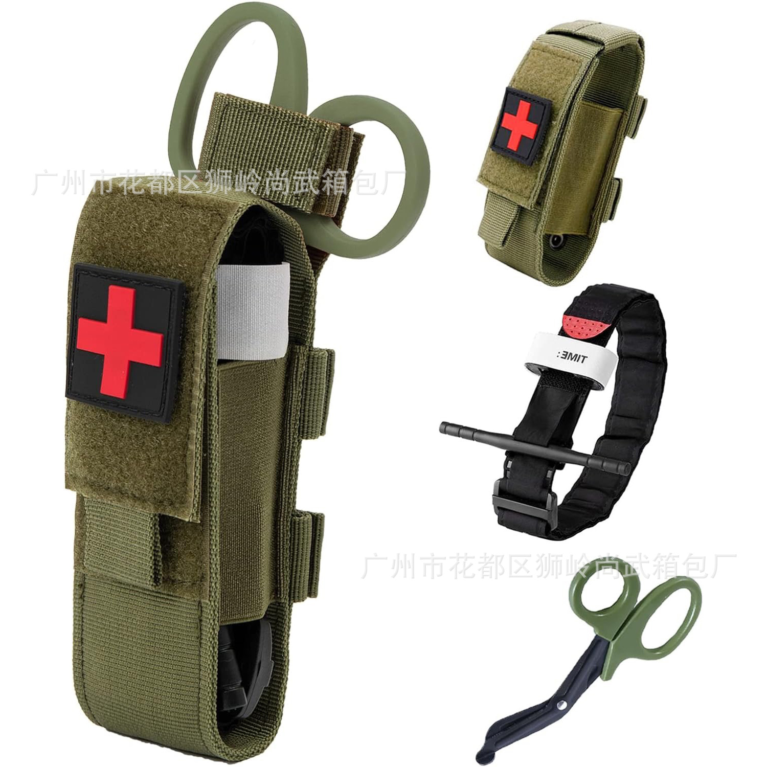 Tactical tourniquet combination suit cat tourniquet gauze scissors tourniquet bag medical bag Amazon same style