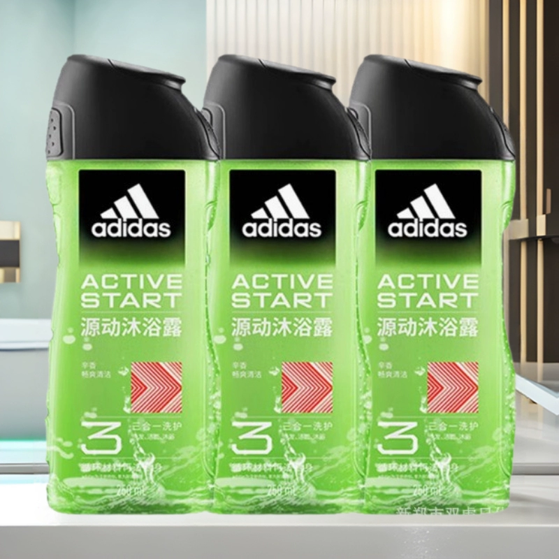 Гель для душа Adidas 3-в-1 Source для ухода за волосами