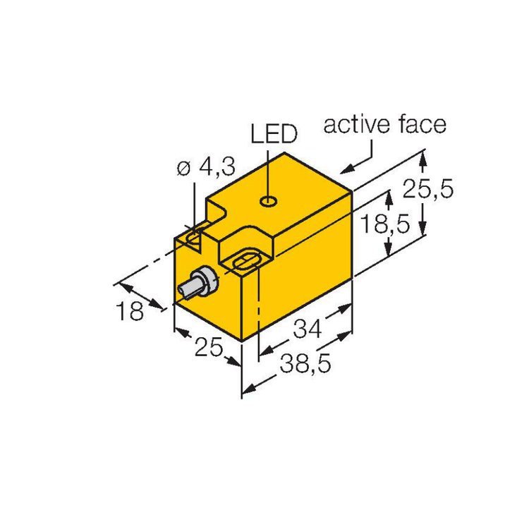 德国TURCK距离开关NI50U-QV40-AN6X2-H1141图尔克电感式传感器