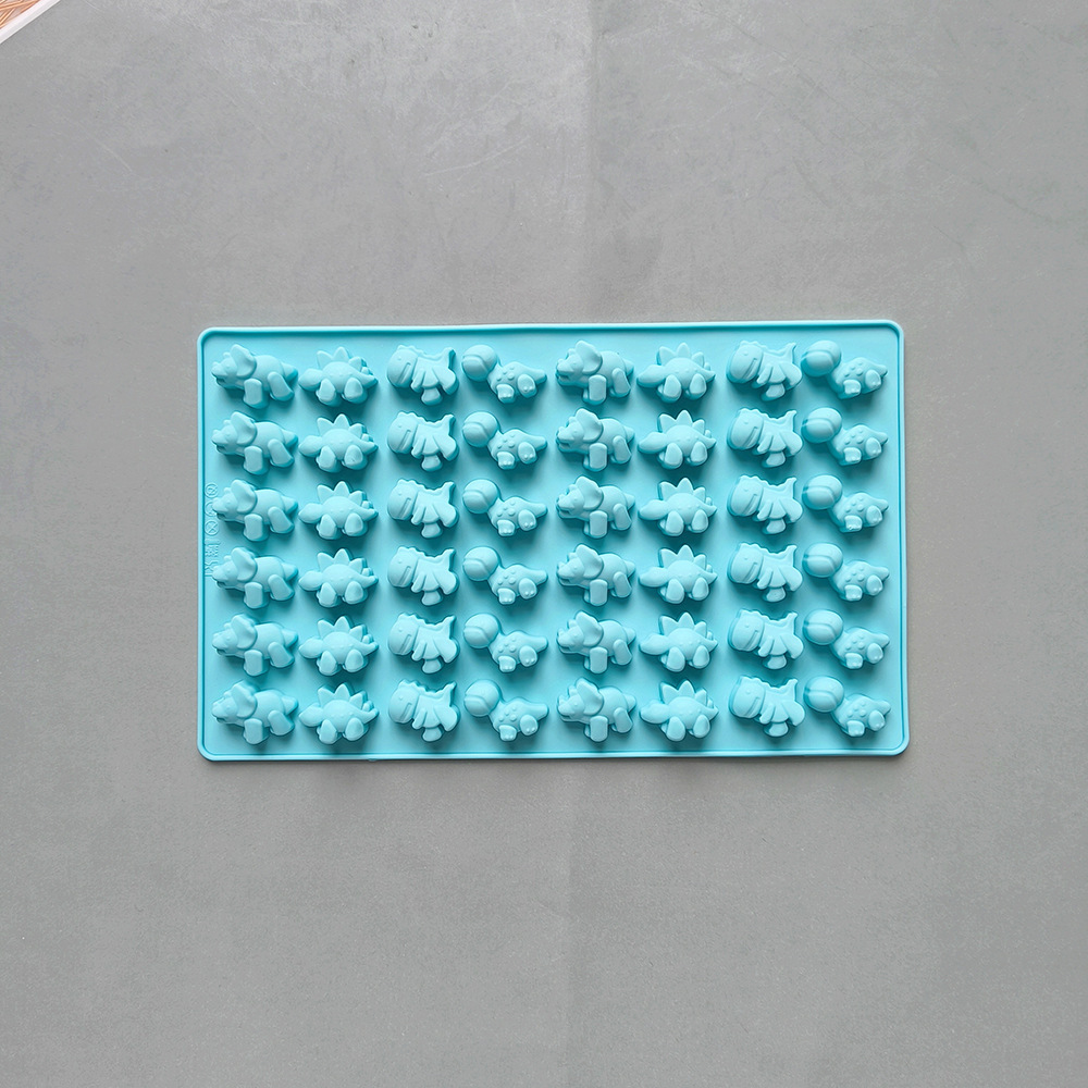 48 incluso pequeño dinosaurio 132 molde de silicona de caramelo DIY caramelo chocolate galleta pastel decoración plug-in