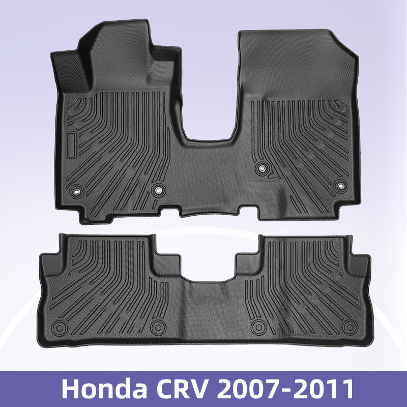 Aplicable a Honda CR-V 2007 - 2011 3D todo el tiempo TPE almohadilla de pie almohadilla de respaldo