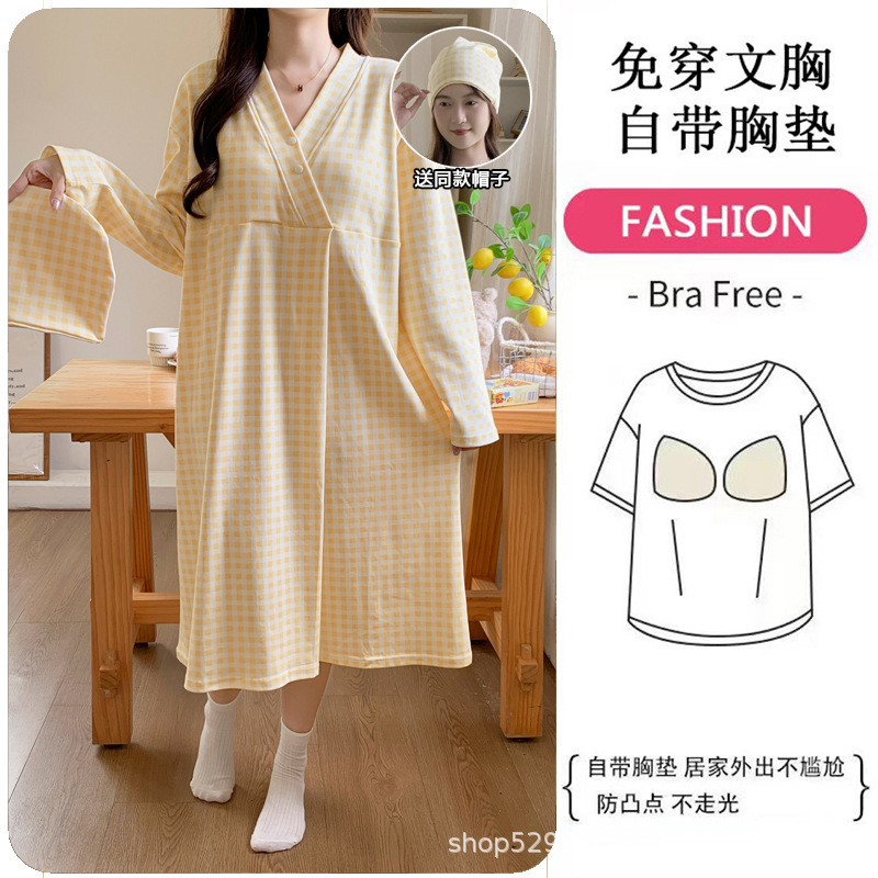 T2512#yellow plaid skirt / L [recommendation 50-60kg ]