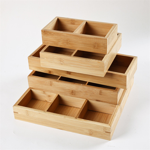 Jiugongge snack plate hot pot vegetable platter divided bamboo box Japanese cuisine bamboo dried fruit box snack box tray