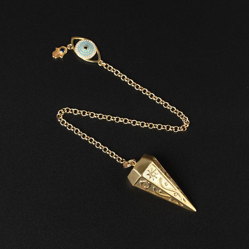 Metal Copper Pendulum Antique Men's Pendant Necklace Pendulum Metal Brass Non-Crystal High-Level Cold Style boy