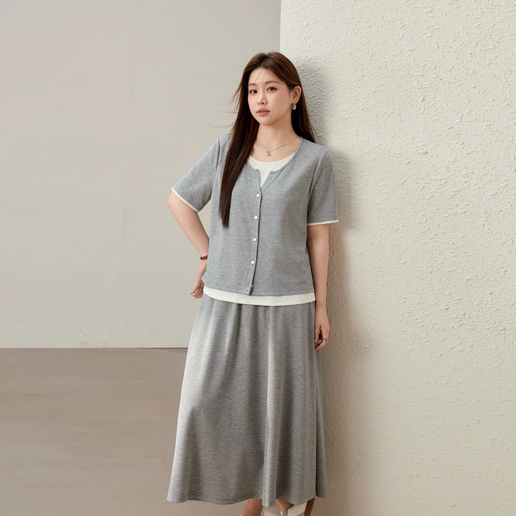 [Ленивым людям не нужно сочетать повседневные свободные и удобные костюмы] Xianlixiu, женские большие размеры, толстые мм, лето 2025, новый стиль