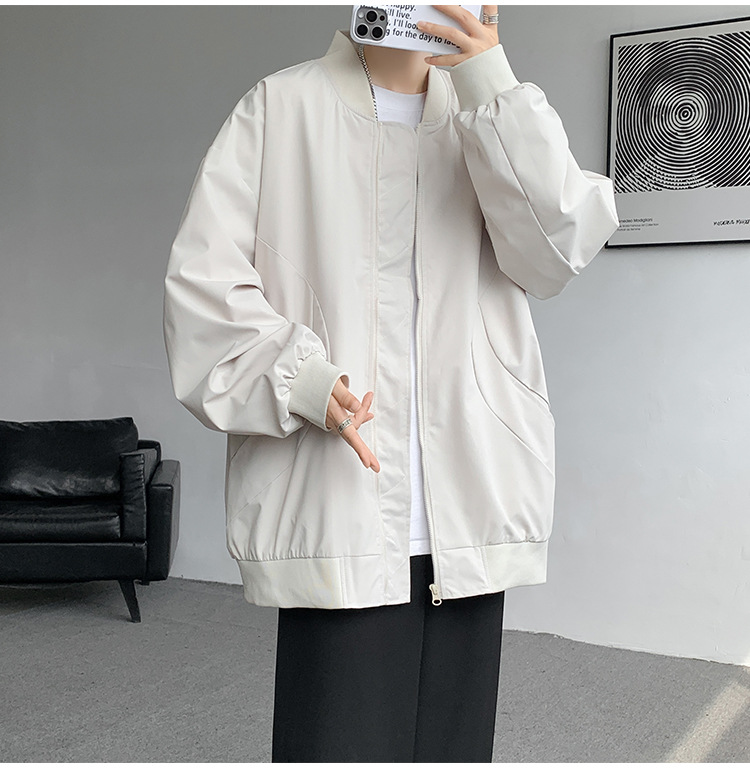 Men's Pilot Baseball Jacket American Style Spring Autumn Green_voghion.com