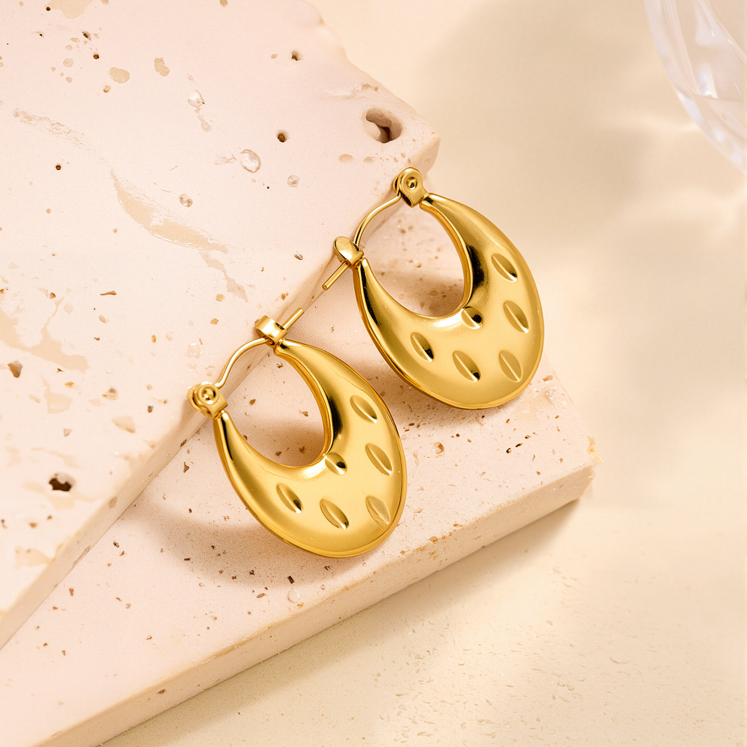 Eh093 earrings gold