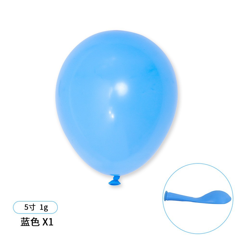 Round Matte 5-inch light blue Paquete de 200/1