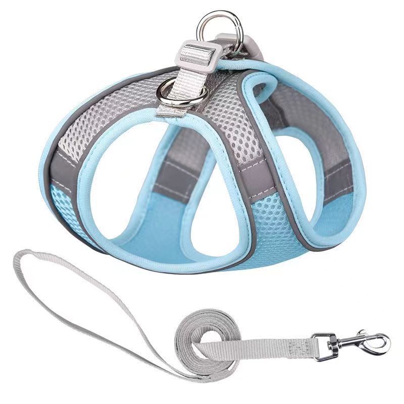 120g Weight Simple Style Polyester Color Block Grid Leash