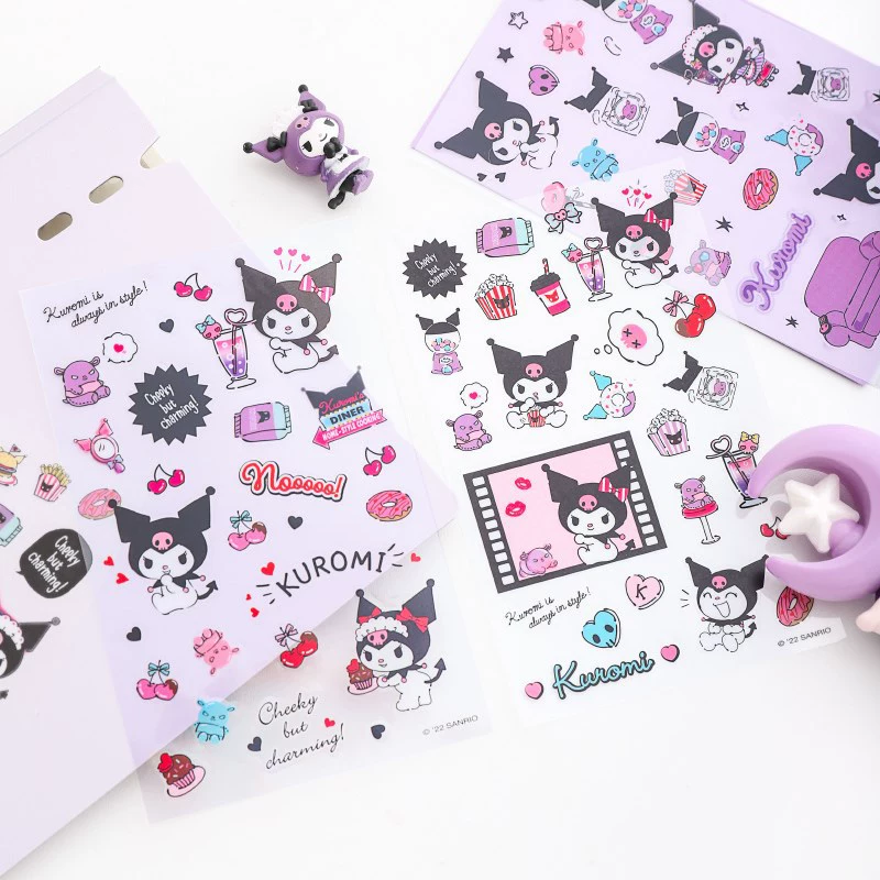 Милая наклейка Cute Sticker Kuromi Cuolomi наклейки Cinnamoroll наклейки для питомцев
