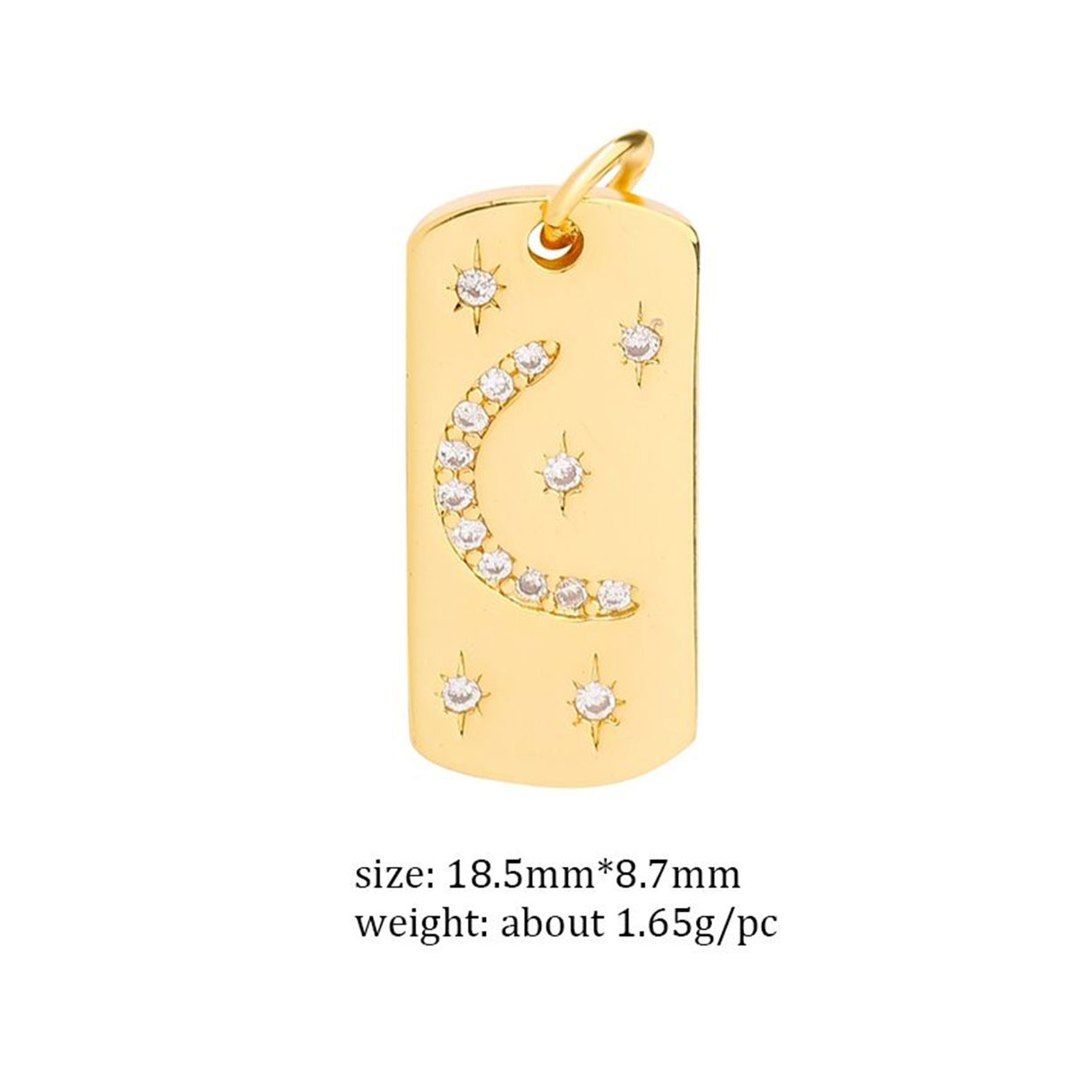 3g Weight Pendant Jewelry Making Type Zircon Inlay Material DIY Jewelry Accessories Classification 1 Piece Quantity Copper Material Devil's Eye, Moon, Heart Shape Pattern Plating Design Vintage Style, Classic Style Style 1 Piece Copper Zircon Devil's Eye Moon Heart Shape Pendant 7