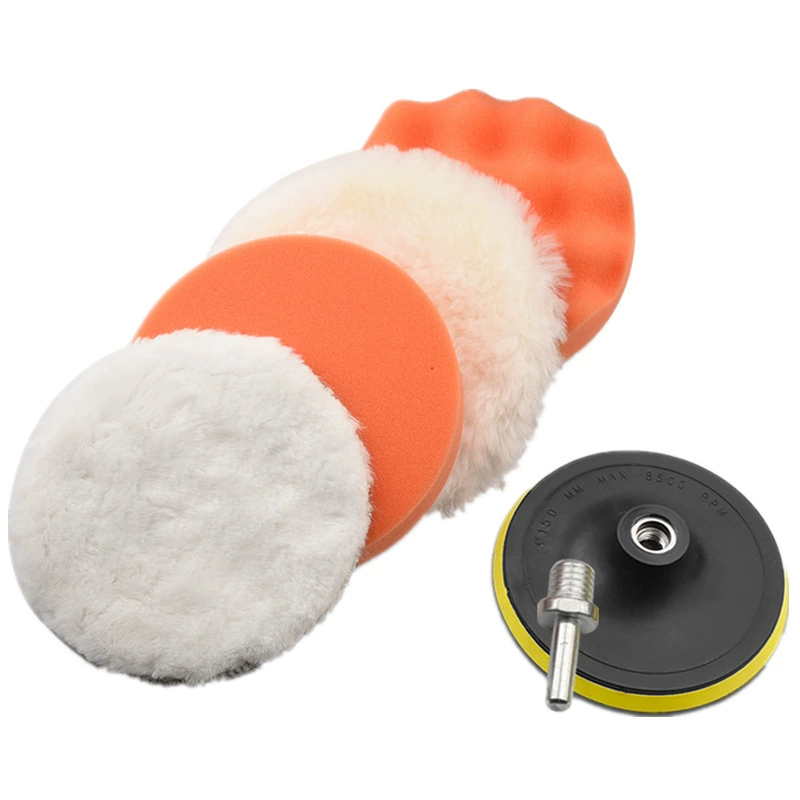 Waxed self-adhesive sponge polishing cloth